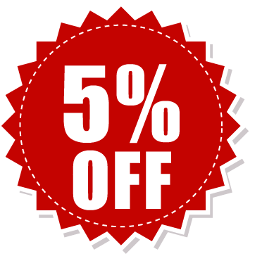 5 percent off png icon