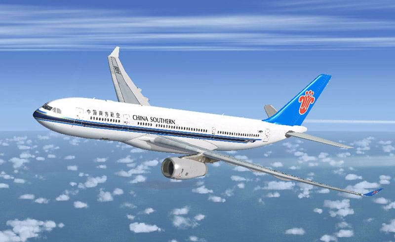 China Southern Airbus Flight