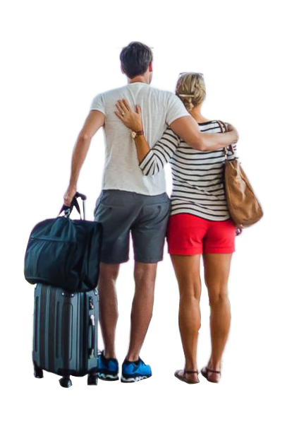 Travel family transparent, png travel image, couple traveling png image