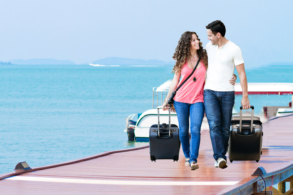 traveling couple in goa